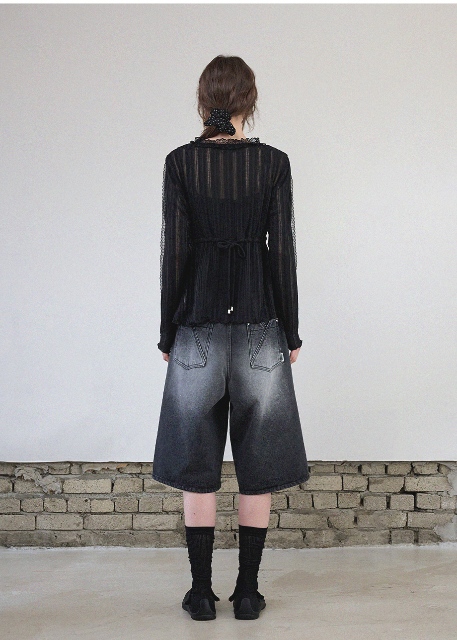 micane Lillian Lace Cardigan - Sleeveless Setup