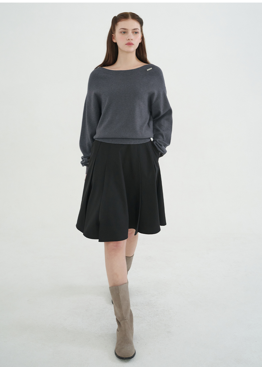 micane Olei Boat Neck Knit