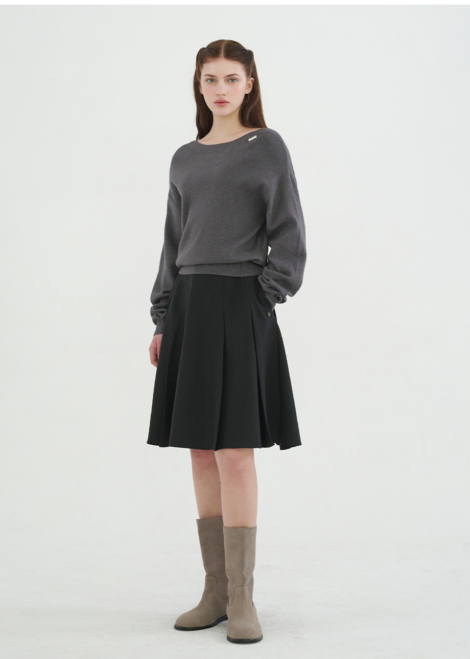 micane Ramiel Flare Midi Skirt