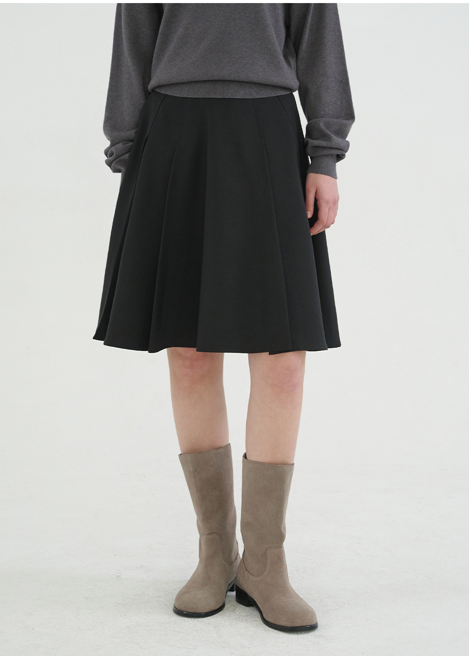 micane Ramiel Flare Midi Skirt